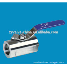 Stainless steel industrial ball valve with internal thread